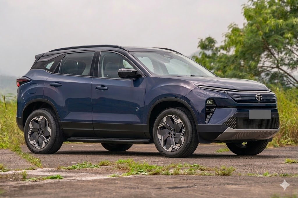 Tata Harrier after complete detailing service